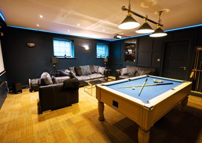 cinema and pool room